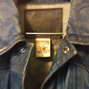 True Religion Blue Denim Shirt Jacket